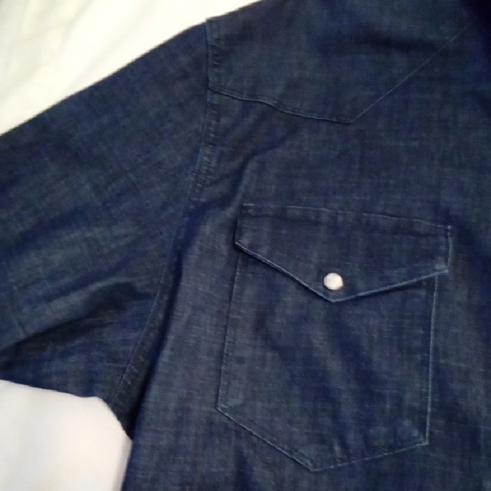 Wrangler Men's Dark Blue Casual Shirt - Picture 3 of 13